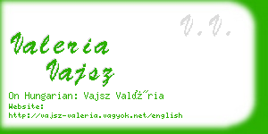 valeria vajsz business card